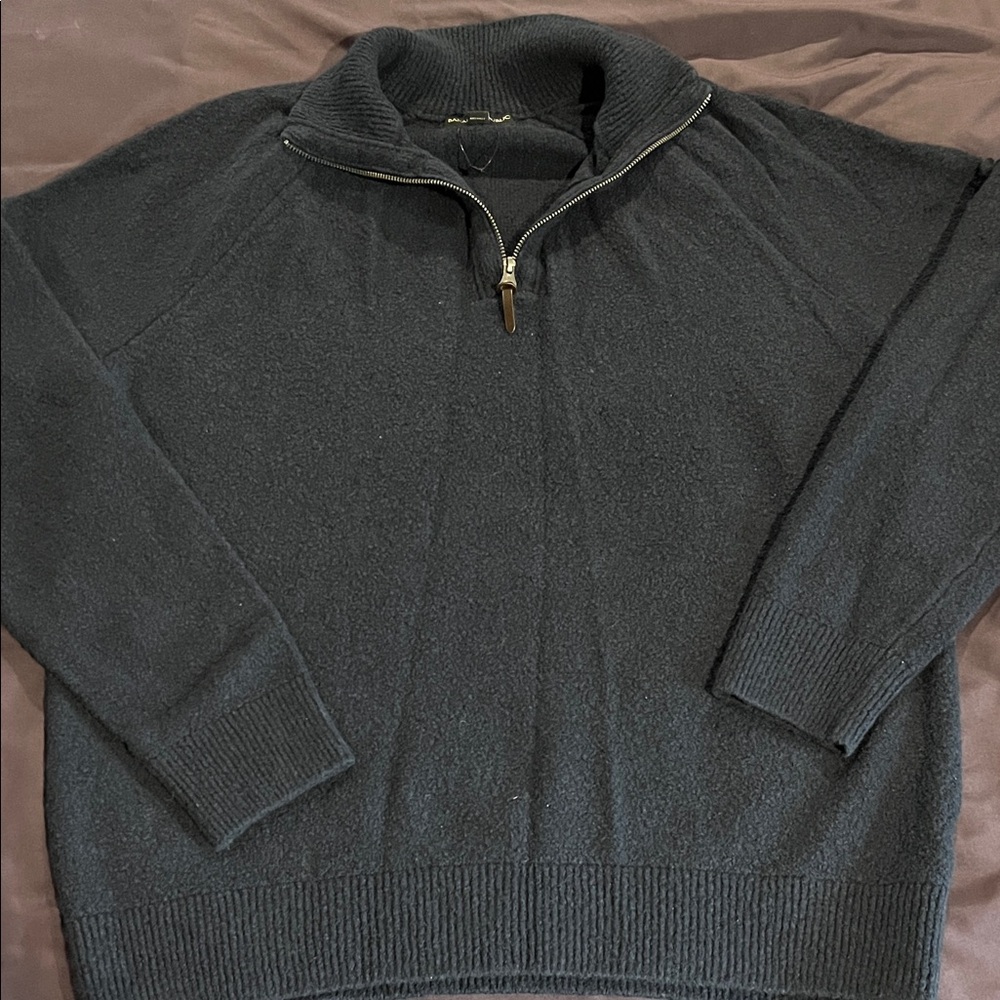 Banana Republic Men's Dark Navy Zip-Up Sweater